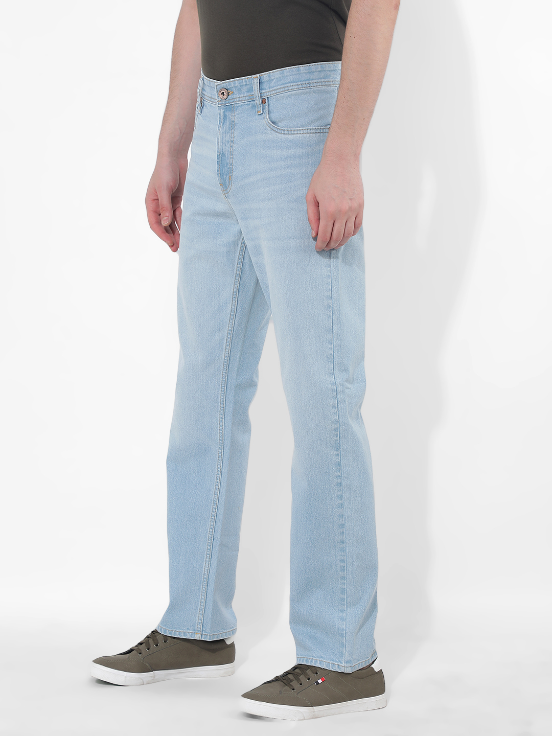 Numero Uno Men Solid Blue Jeans